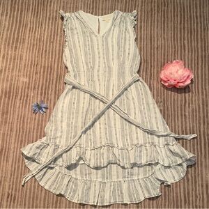 Chelsea & Violet White and Black Striped Top